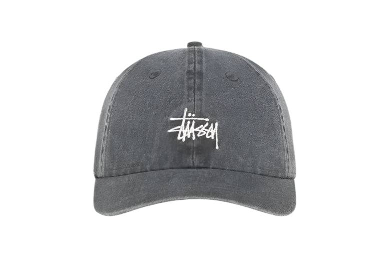 Stussy Low Profile Basic Washed Strapback Charcoal - OnSize