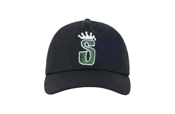 Stussy Trucker S Crown Snapback Shadow Black