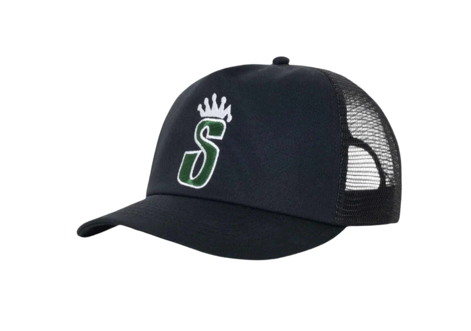 Stussy Trucker S Crown Snapback Shadow Black - OnSize