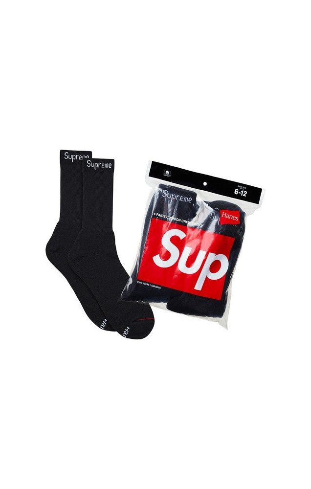 Black supreme socks best sale