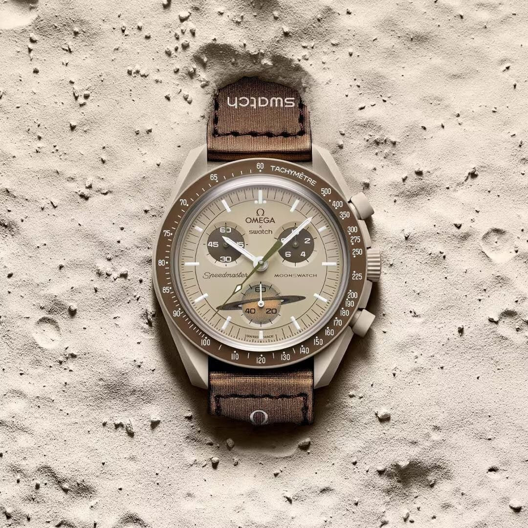 OMEGA×Swatch ミッショントゥサターン MoonSwatch Swatch x Omega Bioceramic Moonswatch Mission To Saturn