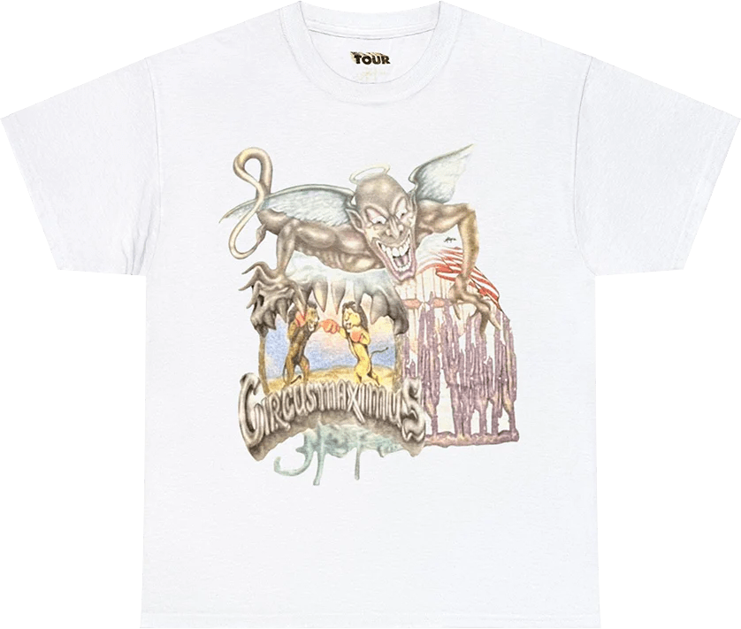 Travis Scott Utopia Circus Maximus 2023 Tour III Tee White - OnSize