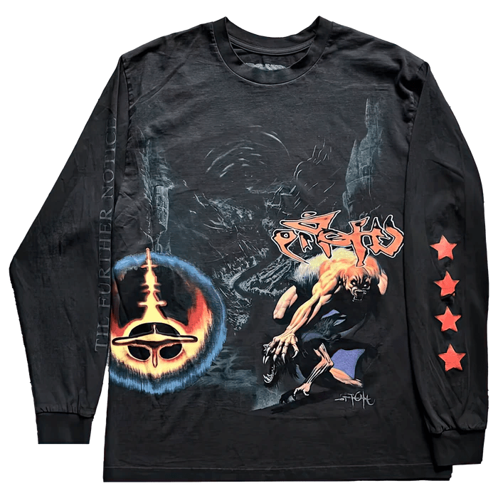 Travis Scott Utopia Circus Maximus 2023 Tour L/S Tee Black - OnSize