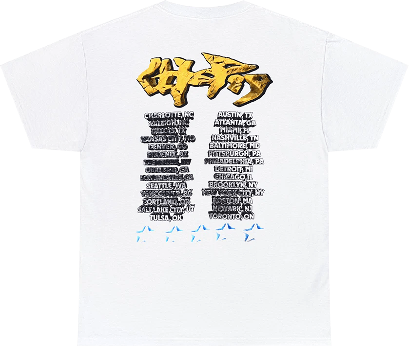 Travis Scott Utopia Tour Skitzo Circus Maximus Tee White - OnSize