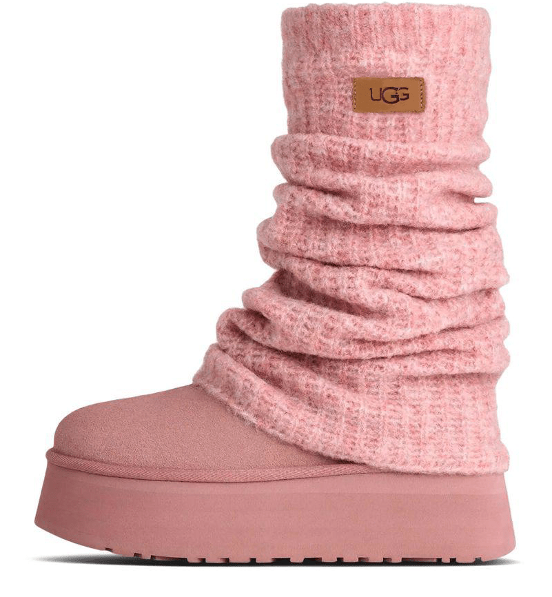 UGG Classic Mini Dipper Legwarmer Boot Pink Dawn - OnSize
