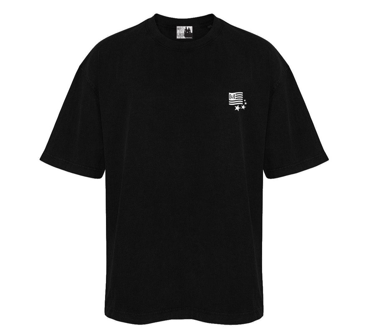 UNREAL FLAG Tee Jet Black - OnSize