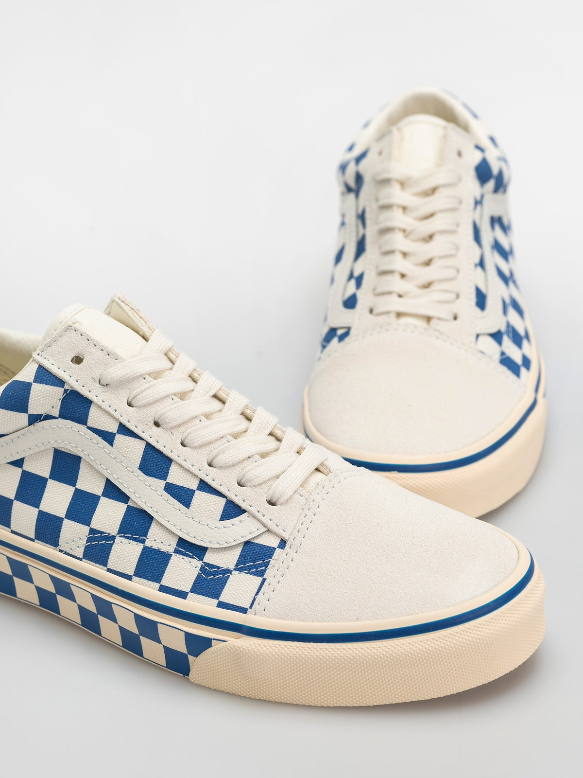 Vans Old Skool Checkerboard Navy Marshmallow - OnSize