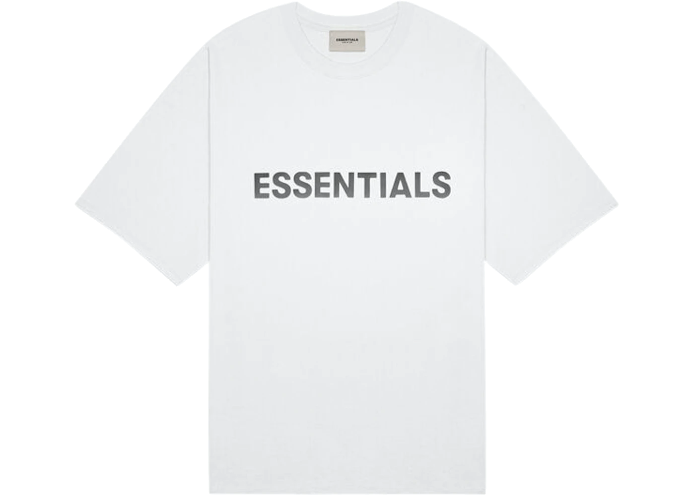 Fear of God Essentials Boxy T-Shirt Applique Logo (SS20) White - OnSize