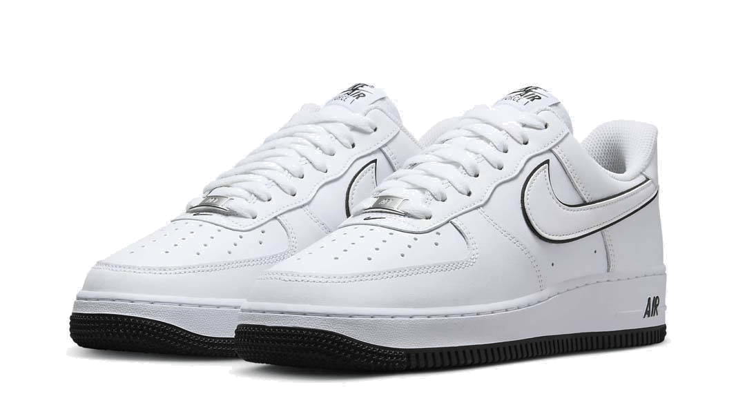 Nike Air Force 1 '07 Low White Black Outline Swoosh - OnSize