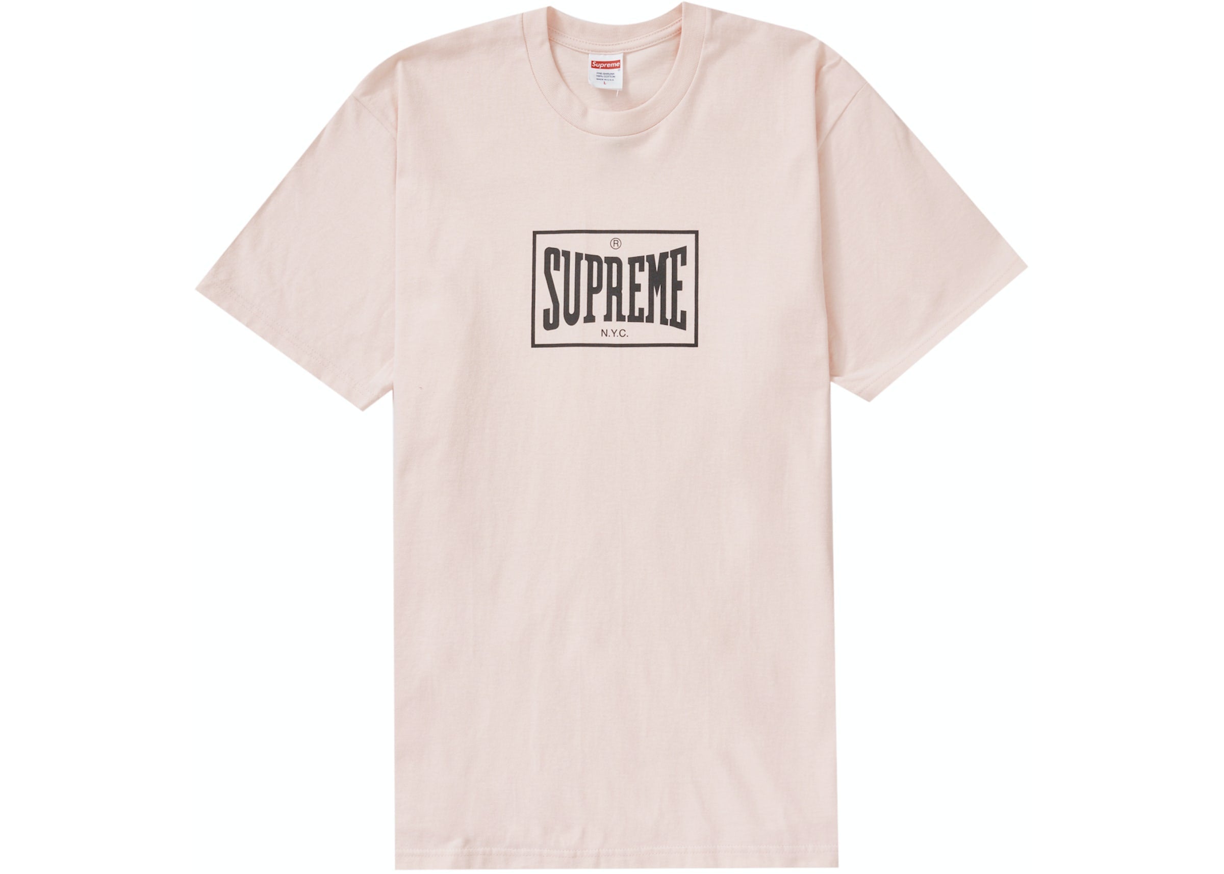 Supreme Warm Up Tee Pale Pink - OnSize