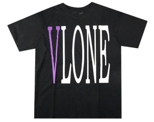 Vlone Staple Tee Purple Black - OnSize